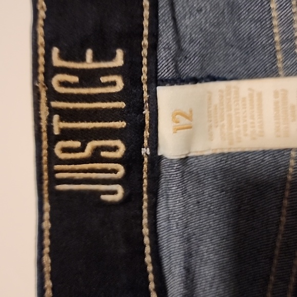 Justice Girl's High Waist Soft & Stretchy Jean Shorts - Picture 8 of 9